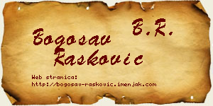 Bogosav Rašković vizit kartica